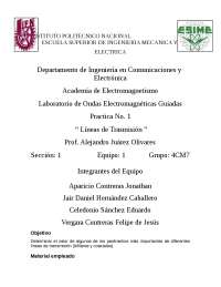Practica 1, Guias de Onda