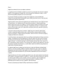 Regulación Multinivel de Actividades Económicas: Nacional e Internacional - Prof. Pons