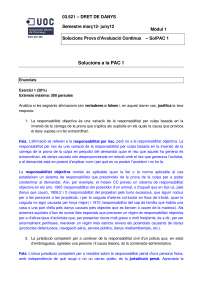 DERECHO DE DAÑOS SOL PAC1 - Apuntes de Derecho Laboral - Docsity
