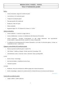 Mediación, parte penal