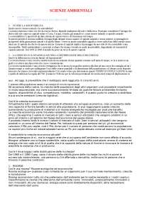 Scienze Ambientali: Lavorare con la Terra - Sintesi Completa