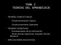 Teorias cognitivas del aprendizaje - Apuntes de Psicología Educacional ...