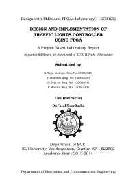 DESIGN AND IMPLEMENTATION OF TRAFFIC LIG