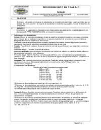 Procedimientos de Trabajo