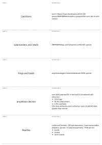 Amphibians and Reptiles: Biology, Decline, and Conservation