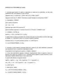 Esercitazioni Elettrochimica