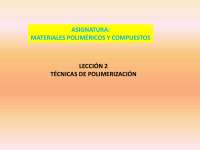 Polimerizacion por adicion y condensacion