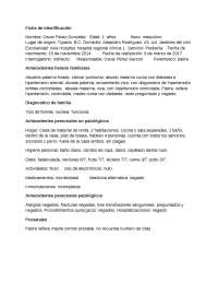 Ejemplo de Historia Clínica