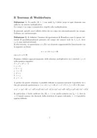 Il Teorema di Wedderburn Docsity