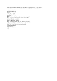 PLSQL code for writing program in sql