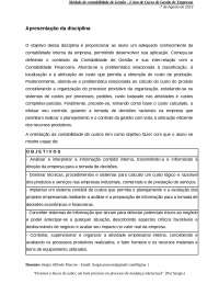 Conceitos básicos da contabilidade de custos