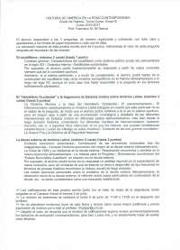 Examen América Contemporánea SXX mayo 2017