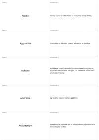 Glossary of Advanced English Terms