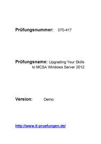MCSA Windows Server 2012 70-417 fragen deutsch
