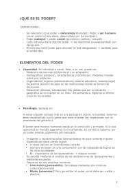 ¿QUÉ ES EL PODER DEFINICIONES - Apuntes de Ciencia Política - Docsity