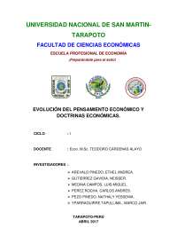 Evolucion del Pensamiento Economico-