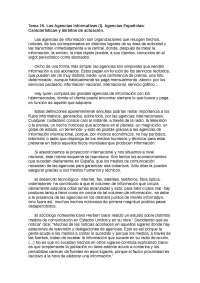 Las Agencias Informativas