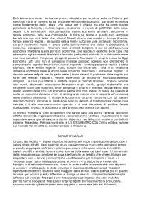 politica monetaria e finanziaria