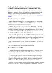 The Complete Guide to Antibody Detection by Immunoenzyme Technique: Whole Bacteria and Whole Cell Antigen-based ELISA