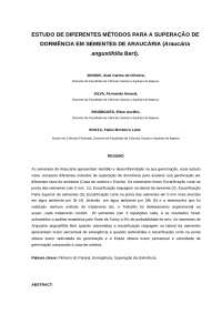 Superação de Dormencia Araucaria, Jr, Siva e Rodrigues