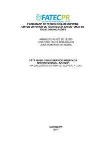 Interface specifications DOCSIS®: evolução do sistema de TV a cabo