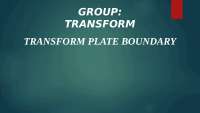 Transform Plate Boundary