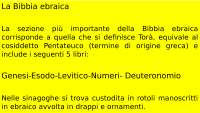 La Bibbia- sintesi di Piero Stefani