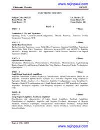electronic circuits notes