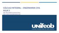 integrais - aula 5