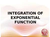 Integration of Exponential Functions: A Comprehensive Guide with Exercises