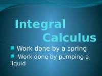 Integral calculus lectures powerpoint - Docsity