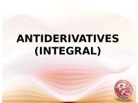 Antiderivatives (Integral) - Basic Trigonometric Integration Formulas