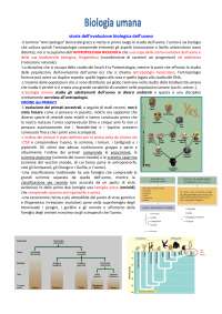 Dispense di Biologia Umana