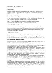 Historia de los blogs
