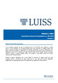 test ammissione magistrali luiss 2017/2018