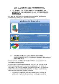 LOS ELEMENTOS DEL TURISMO RURAL DEL MODELO DE “CRECIMIENTO ECONOM ...
