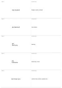 Vocabulary for Travel and Tourism