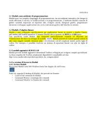 Matlab Introduzione per l'Elaborazione di Segnali