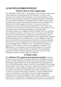 La seconda guerra mondiale | Schemi e mappe concettuali di Storia - Docsity