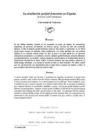 MUTILACIÓN GENITAL FEMENINA