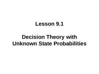What is decision theory? How it is used for businesses?