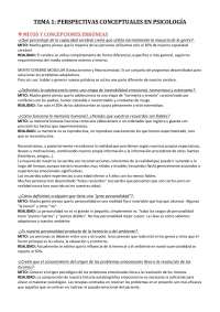 Tema 1, introducción a la psicología, criminología ucm. - Docsity