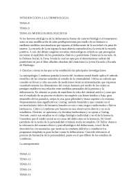 Introduccion a la criminologia - Apuntes de Criminología - Docsity