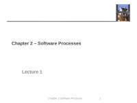 Software Engineering Software Processes - Docsity