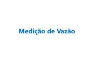 Apresentação Medição Vazão