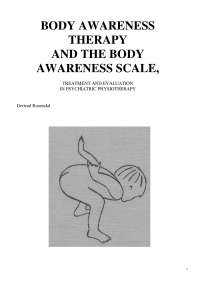 BODY AWARENESS THERAPY AND THE BODY AWARENESS SCALE