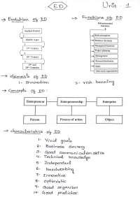 Entrepreneurship Development