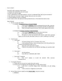 How to study!!!!!!!!!!!!!!!!!1