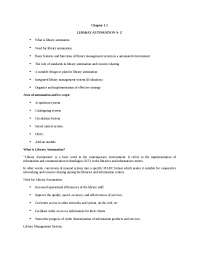 Library Automation and notes