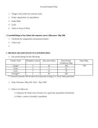Semester Planning: Essential Buys, Budgeting, Study Habits, Goals, and Values